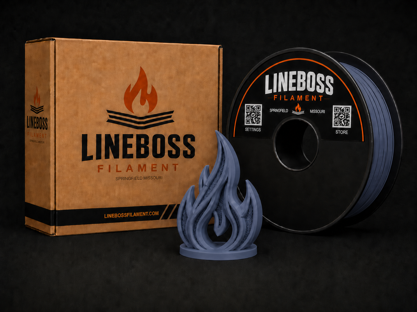 Matte PLA Filament - Matte Navy Grey