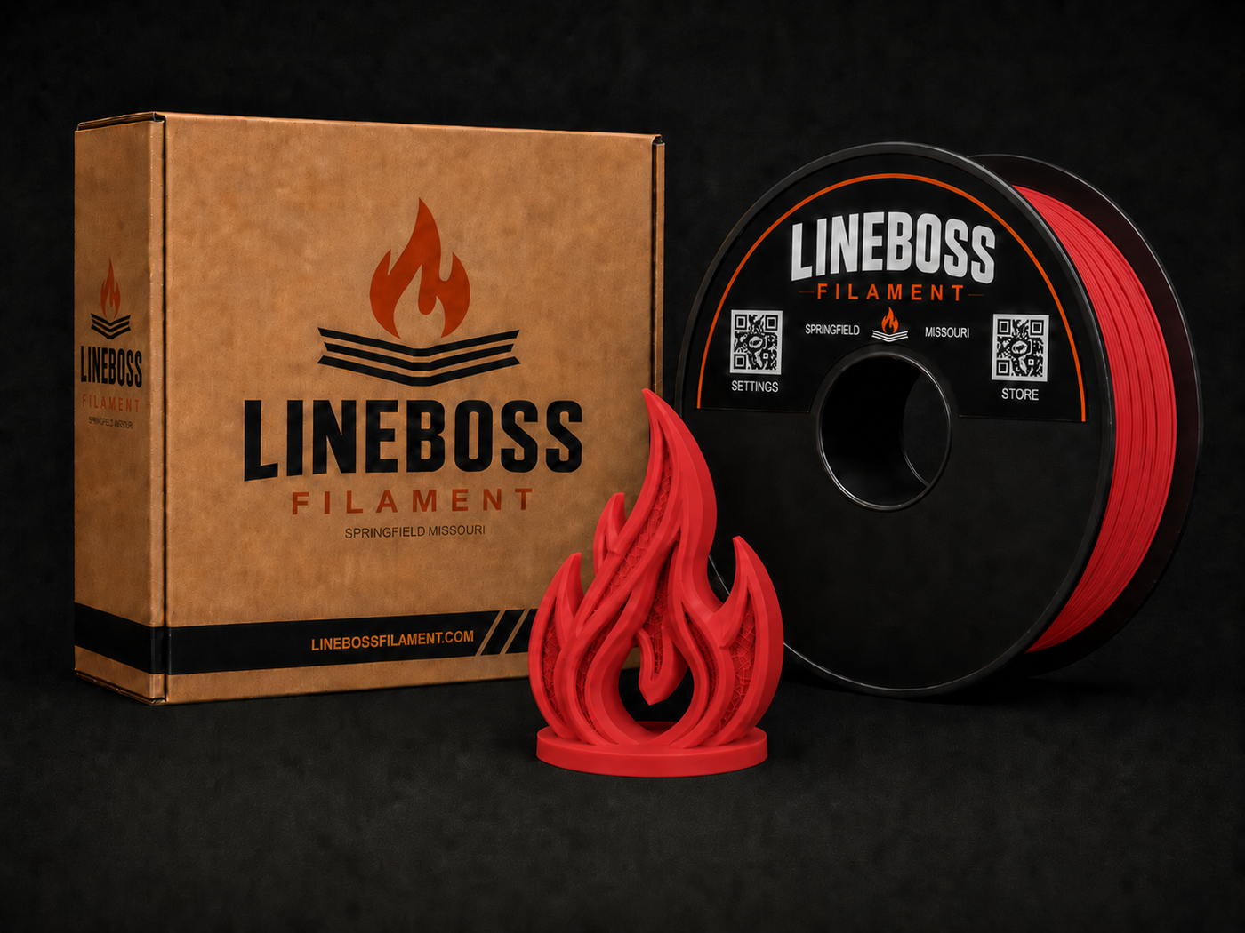Matte PLA Filament - Matte Red