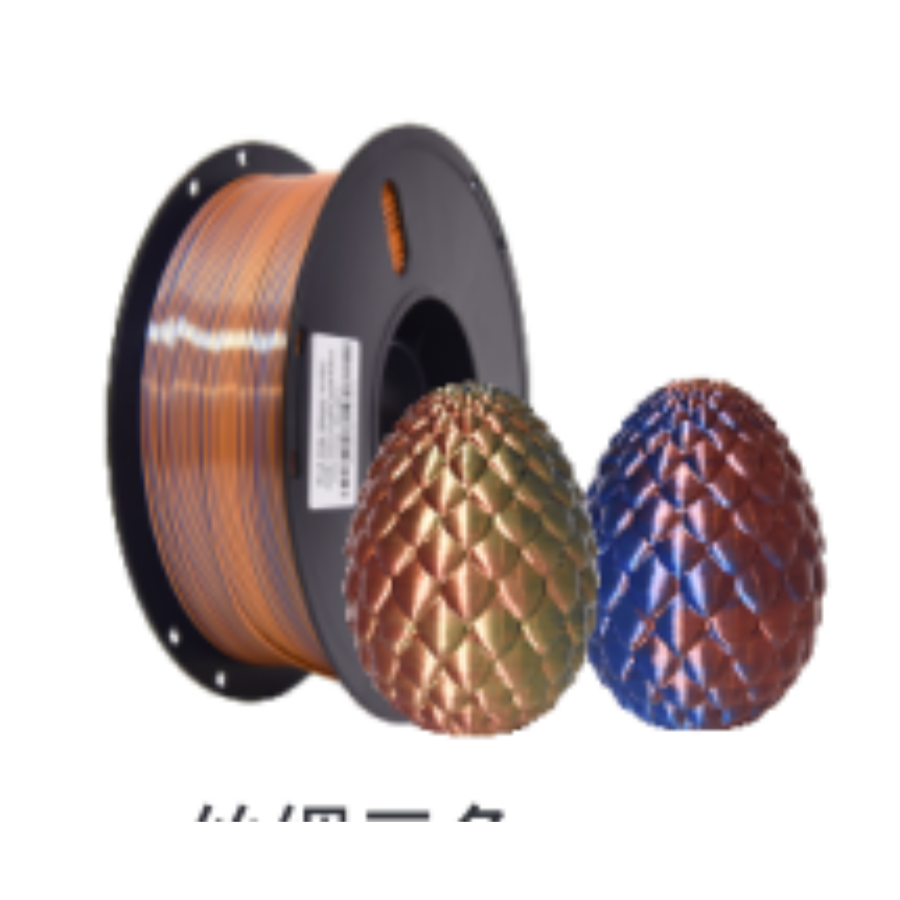 Multicolor Filament - Silk Three-Color Golden-Blue-Coppery