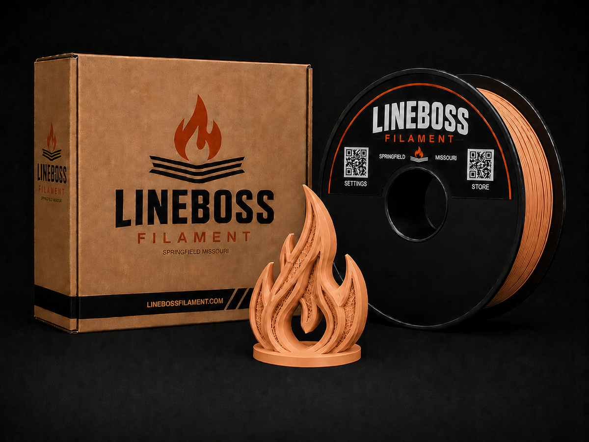 LineBoss Matte PLA Filament - Orange