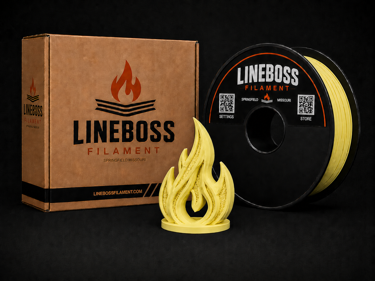 LineBoss Matte PLA Filament - Yellow