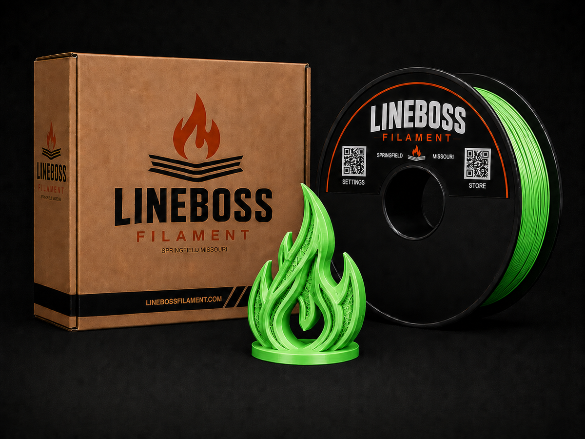 LineBoss Silk PLA Filament - Silk Green