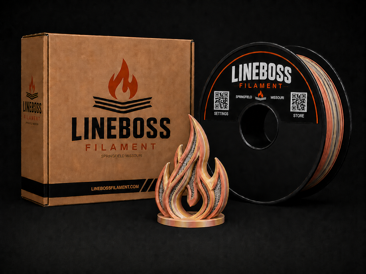 LineBoss Silk PLA Filament - Silk Magic-GoldSilverCopper