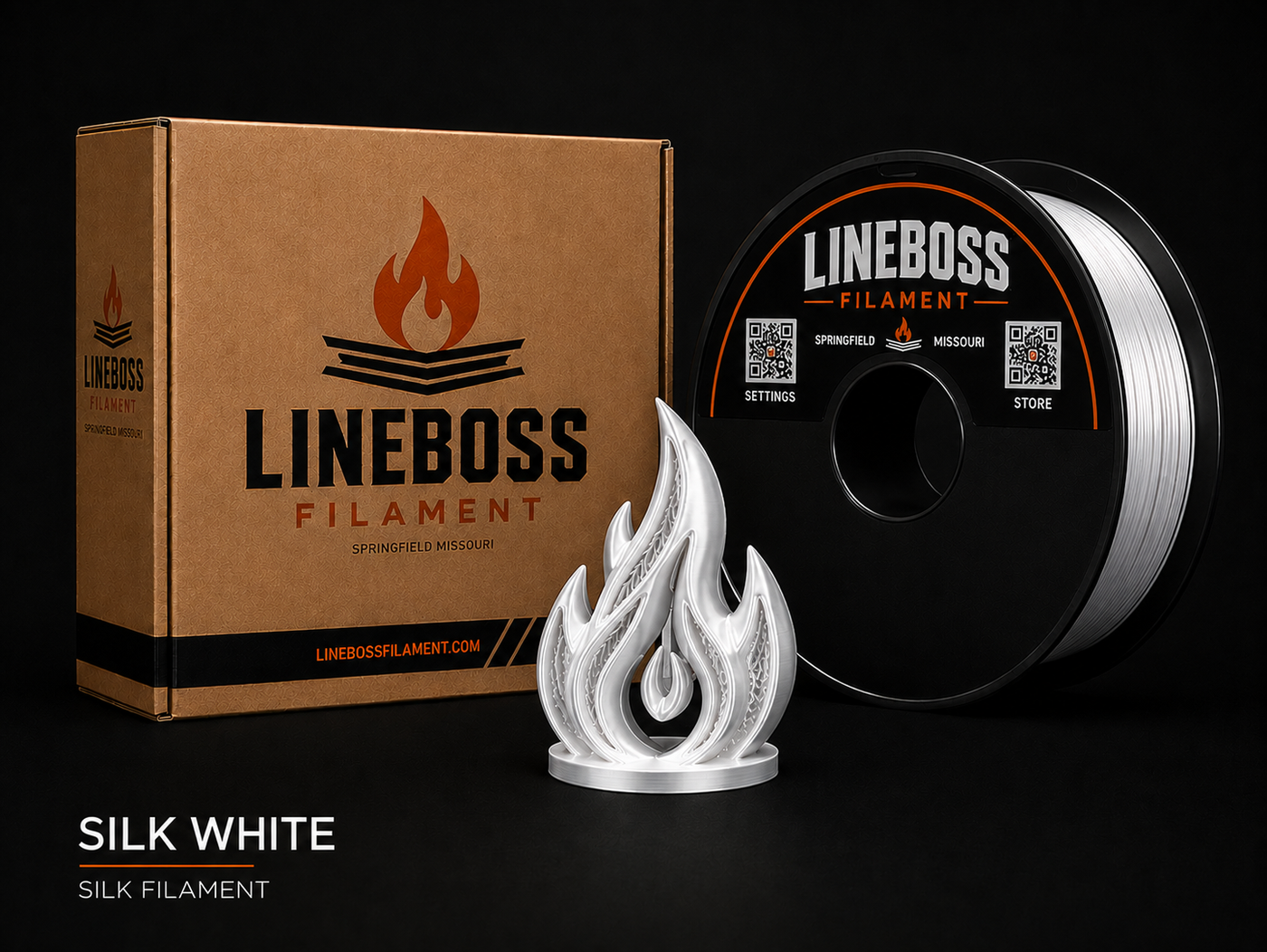 Silk PLA Filament - Silk White