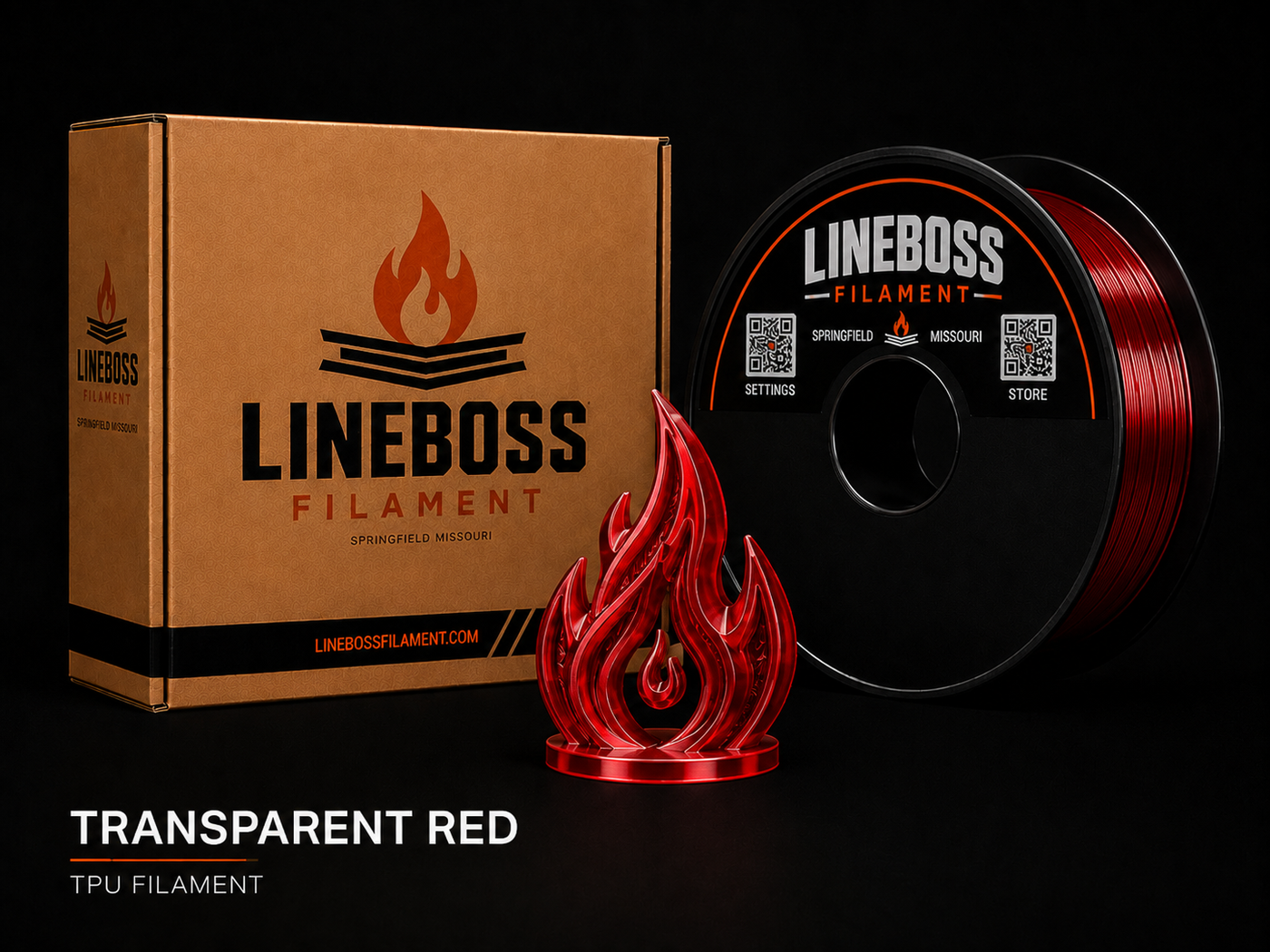 TPU Filament - Transparent Red