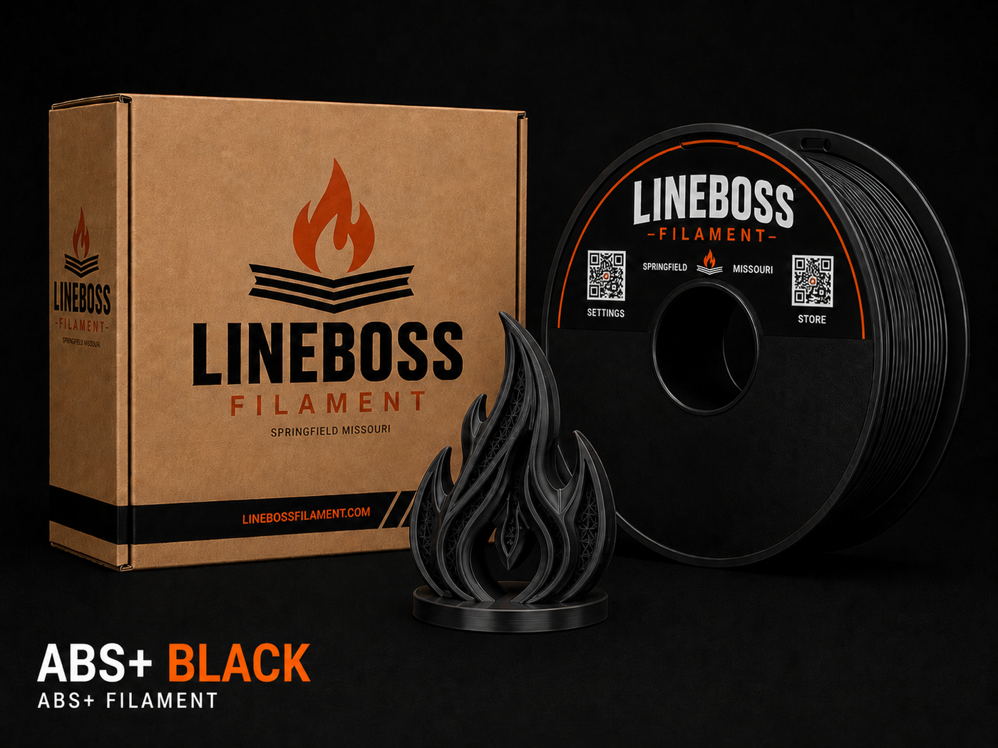 ABS Filament - ABS+ Black