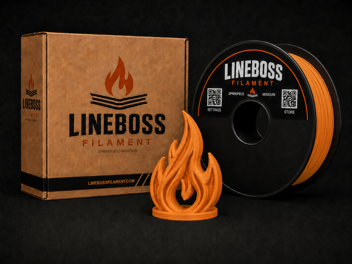 Matte PLA Filament - Matte Orange
