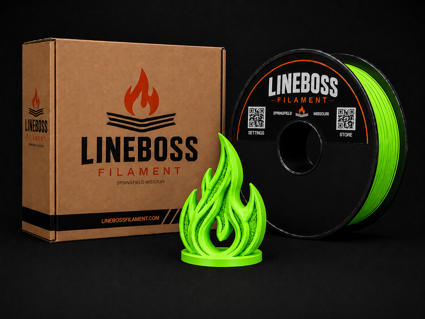 PLA+ Filament - Bright Green
